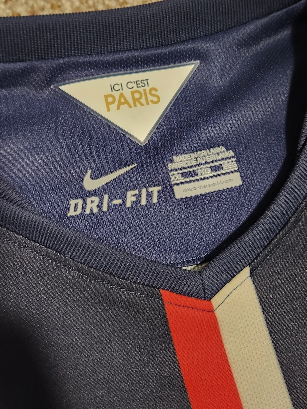 Nike PSG Zlatan Ibrahimović #10 Authentic Jersey 2013 2014 XXL Dri-FIT